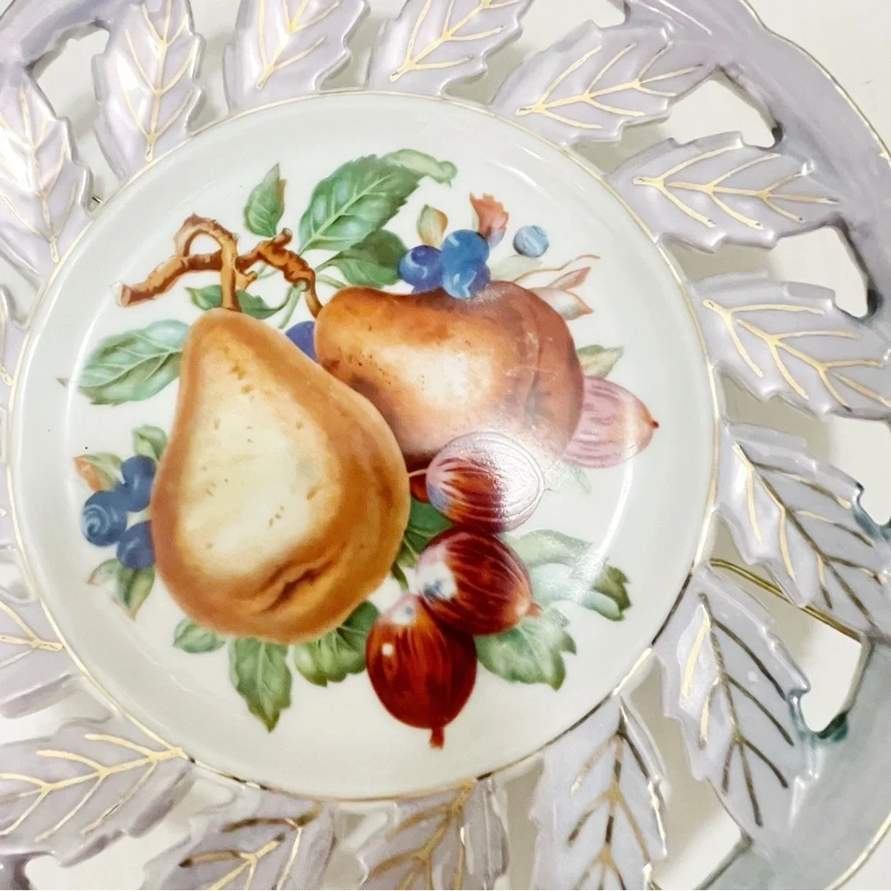 VTG Royal Halsey 1950's Reticulated Plate 8